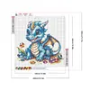 >SALE<5D DIY Full Round Drill Diamond Painting Jewel Happy Dinosaur Home Decor 40x40cm