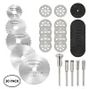 30x Diamond Cutting Disc Saw Blade Tools Grinding Wheel Set for Dremel Rotary
