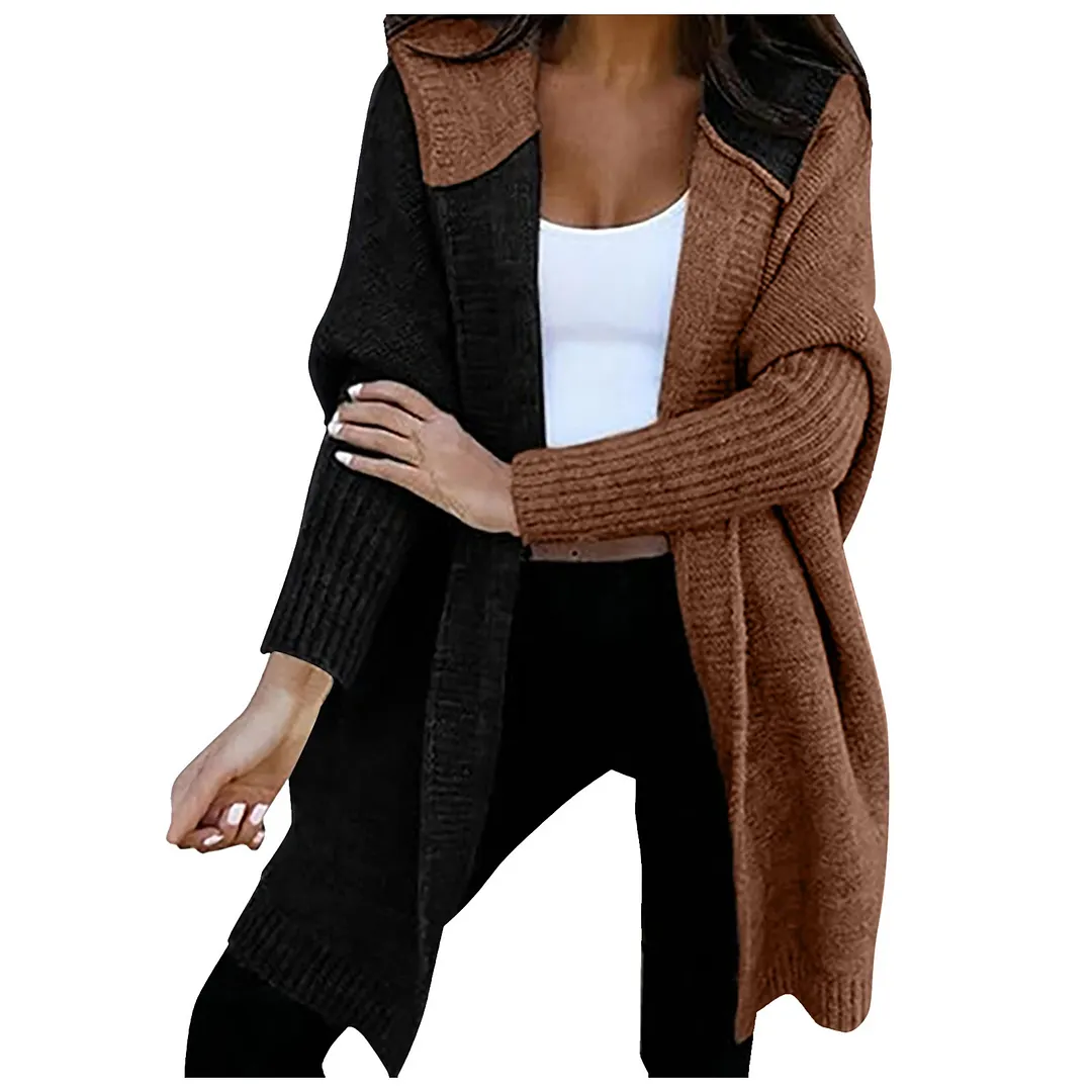 Athvotar Athvotar Hooded Knitted Cardigan Women's Long Sweater Women's Coat In The Autumn And Winter Of 2025