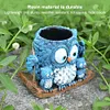 Swing Owl Resin Hanging Planter Cute Creative Vase Gift for Women Mother Teacher