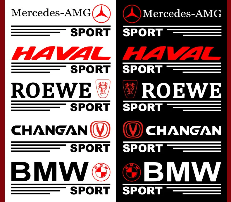 Personalized car label stickers waterproof and scratch-proof rearview mirror stickers