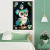 Diamond Painting-DIY Full Round Drill Blue and White Bird(40*60CM)