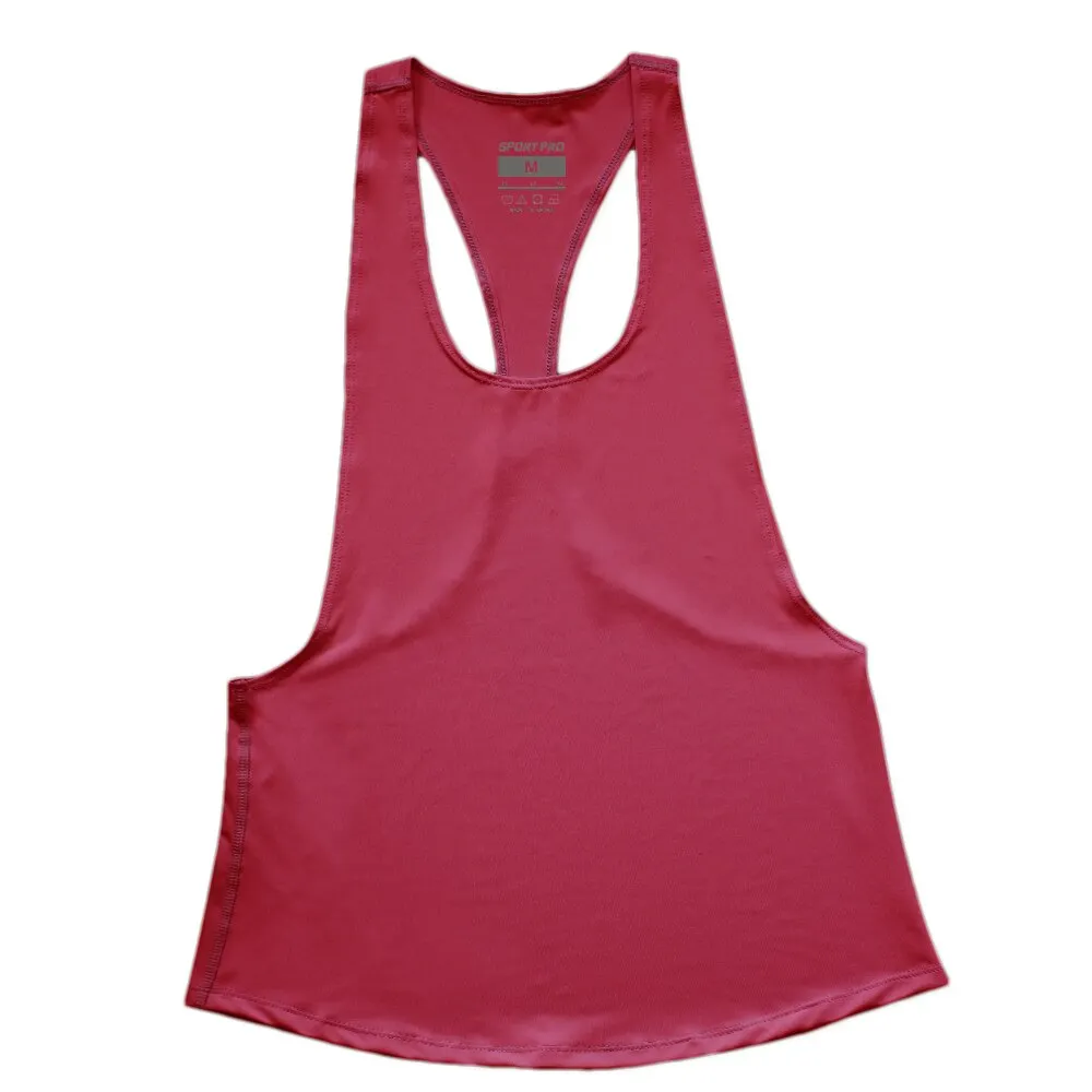 Racerback Fitness Yoga Vest Loose Sleeveless Sport T Shirt Women Backless Yoga Tank Top Quick Dry Athletic Running Shirts