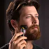 Titanium Rechargeable Shaver For Trimming, Sideburns, Shaving And Grooming Beard And Body