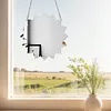 (US Local)Mandala Acrylic Special Shape Diamond Painting Mirror for Home Office Decor