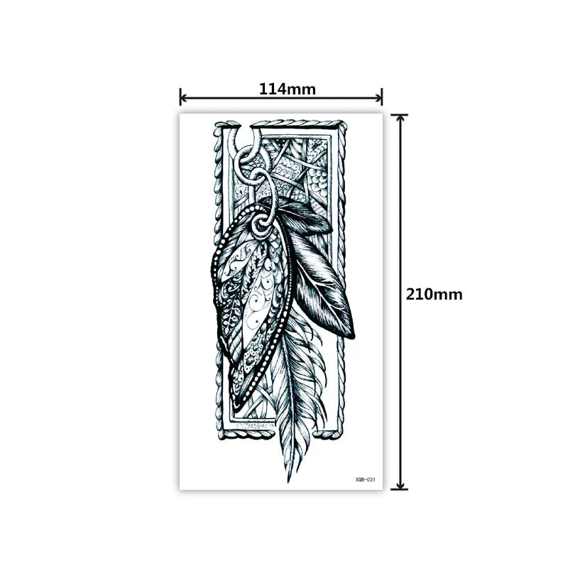 Full Arm Tattoo Sticker Creative Personality Small Full Arm Temporary Tattoo Original Waterproof Sweat Lasting Tattoo Sticker