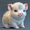 Zodiac Pig-Full Round Diamond Painting