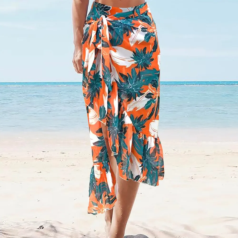 Sexy Bikinis Women Swimsuit 2021 New Shoulder Lace Up Swimwear High Waist Beachwear Bathing Suit Biquini Female Floral Printed