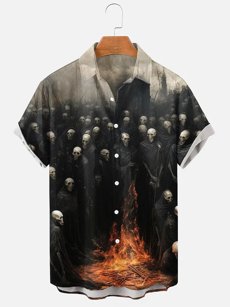 Men's Grim Reaper Halloween Shirt