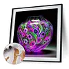 (US Local)Paint By Numbers Kit On Canvas DIY Oil Art Vase Picture Home Wall Decor40x40cm