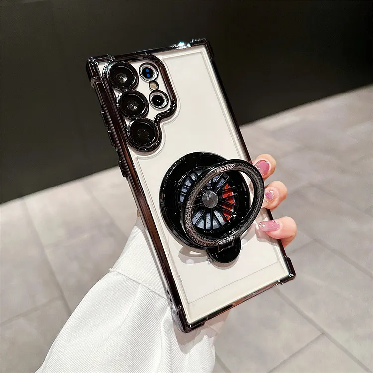 Four-corner Anti-fall Rotating Magnetic Bracket Protective Cover For Samsung