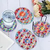 6Pcs/set Diamond Painting Mandala Water Proof Coaster Cup Cushion
