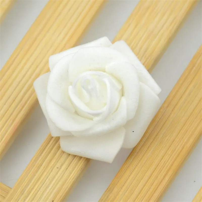 60pcs/lot 4cm Mini Artificial Pe Foam Rose Flower Heads  Handmade Diy Wedding Home Decoration Party Fake Flower Ball Craft