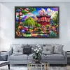 (US Local)Landscape-11CT Stamped Cross Stitch Kit(80x60cm)
