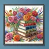 >SALE<5D DIY Partial Special Shaped Drill Diamond Painting Flower Book Decor 40x40cm