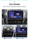 2024 Najnowszy model 7-calowego samochodowego zestawu stereo Dual HD, przenośny bezprzewodowy odtwarzacz multimedialny z ekranem dotykowym i łączem wstecznym/Siri/Bluetooth/nawigacją