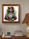 (US Local)Paint By Numbers Kit On Canvas DIY Oil Art Santa Claus Picture Home Decor40x40cm