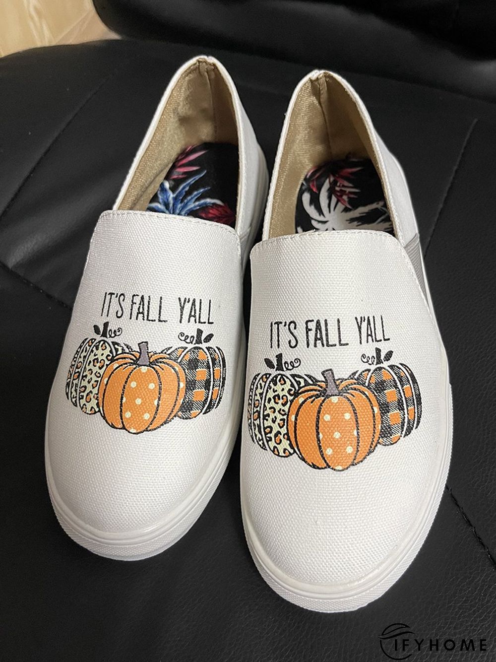 Halloween Pumpkin Patchwork Flat Shoes | IFYHOME