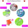 6/8Pcs Diy Diamonds Painting Coasters Cartoon Cup