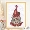 Strawberry Gnome -  11CT Partial Beaded Cross Stitch Kit(25x35cm)