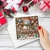 (US Local)6PCS DIY Diamond Art Christmas Greeting Cards Xmas Design Diamond Art Cards