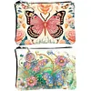 2pcs DIY Diamond Art Diamond Dot Card Pack Diamond Painting Pouch (Flower Butterfly)