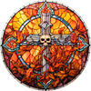 Halloween - 18CT Stamped Cross Stitch 25*25cm/9.84*9.84in