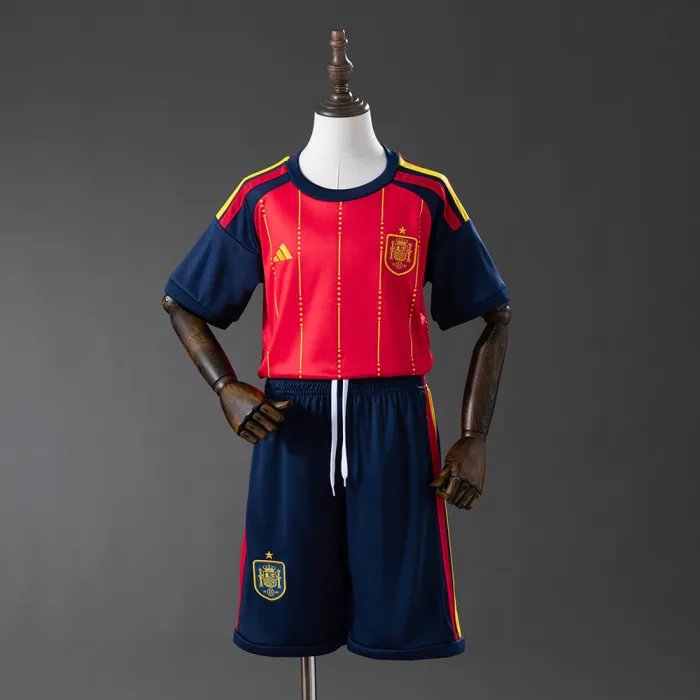 Kids Spain 2026 World Cup Home Football Jersey