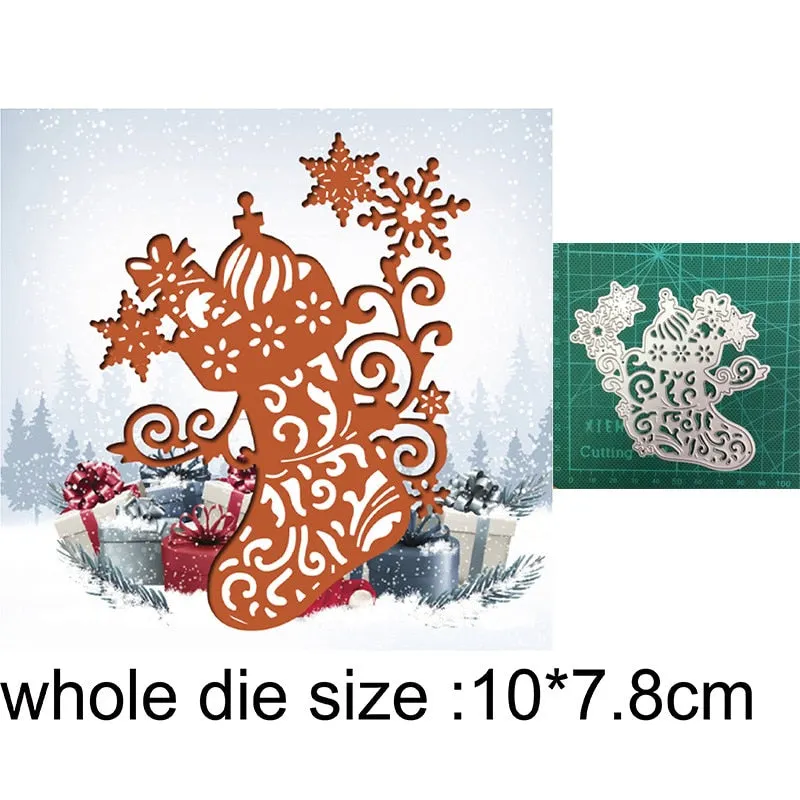 Customized Dies Christmas Wreath Heart Border Metal Cutting Dies Scrapbooking Dies For DIY Craft Paper Card Making Stencils Dies