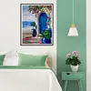 Blue Door-Paint by Numbers Acrylic Painting&nbsp; 40*50CM