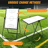 [US Local Warehouse] 35inx24in Magnetic Soccer Coaches Clipboard Tactical Dry Erase Board with Magnetic Markers Pen Eraser Portable Tactical Clipboard with Adjustable Stand for Basketball Volleyball Coaches