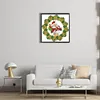 >SALE<5D DIY Partial Special Shaped Drill Diamond Painting Kit Wreath Decor 30x30cm