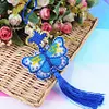 Full Bead Embroidery Keychain Butterfly Printed Craft Gifts(10.8x6.7cm)