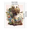 >SALE<Full Embroidery Cotton Thread 11CT Print Floral Coffee Maker Cross Stitch50x60cm