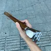 Fist hammer wooden handle fitter hammer small fist hammer electrician hammer home outdoor car self-defense hammer iron hammer