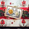 (Multistyle) En Bois No&euml;l Cardinal Bonhomme De Neige-Bricolage Vaisselle