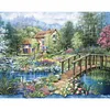 (Counted/Stamped) 11CT/14CT/18CT Forest House - Cross Stitch 60*45cm/23.62*17.72in