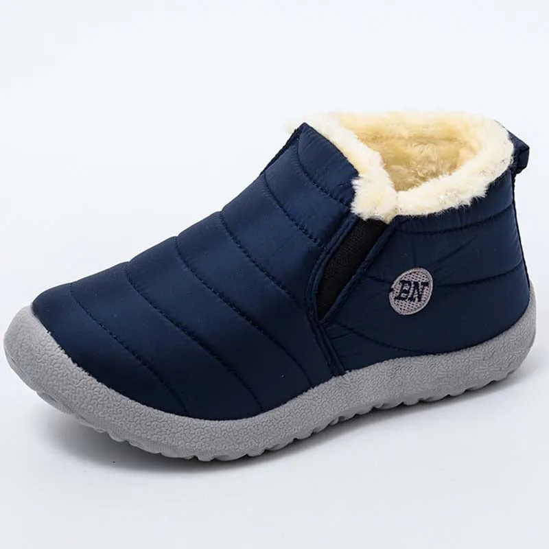 Women's Warm Shoes Casual Snow Platform Boots Cotton Fabric Waterproof Non-Slip Fur Women Boots Winter Female Shoes Botas Mujer