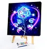 Blue Rose-Paint by Numbers Acrylic Painting 20*20cm