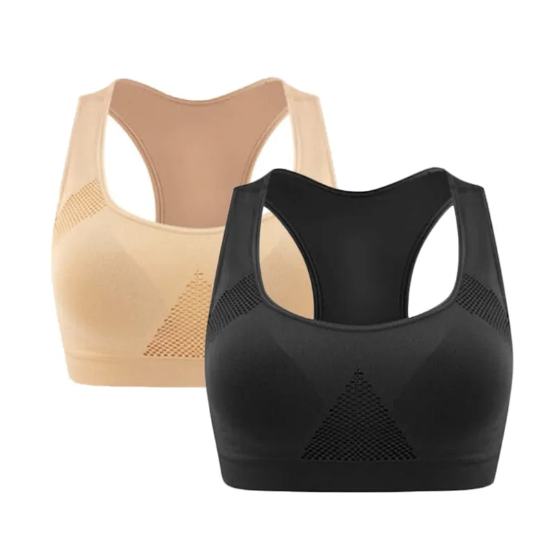 VEAMORS Absorb Sweat Seamless Sports Bras, Women Wirefree Padded Yoga Bra Underwear ,Athletic Vest Fitness Running Tank Tops