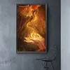 >SALE<5D Diamond Painting Fire Dragon Full Round Drill Rhinestone DIY Wall Arts