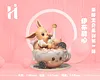 Teacup Series Sweet Heart Eevee - Pokemon Resin Statue - HiHi Studios