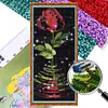 【Limited Stock Sale】Rose-9CT Stamped Cross Stitch Bead Embroidery 31*77cm