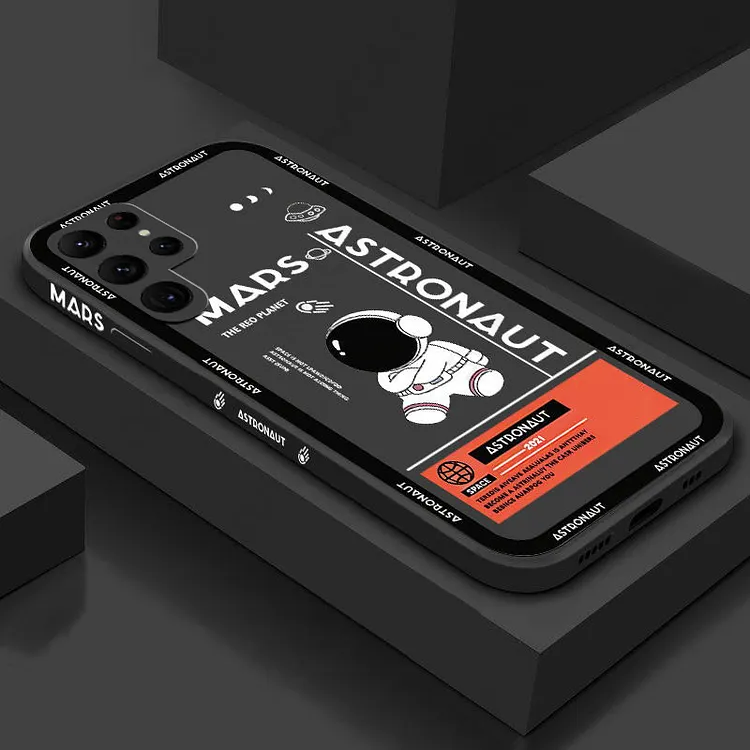Mars Astronaut Soft Back Cover For Samsung