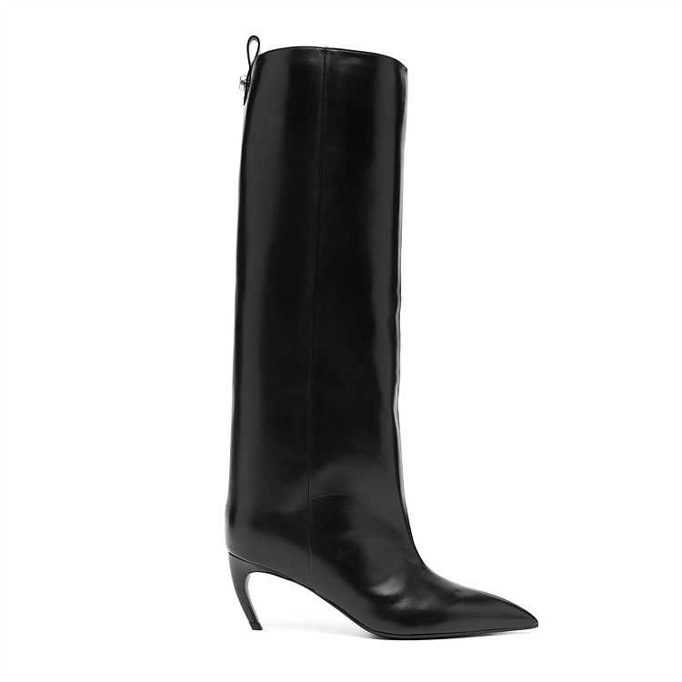 70mm Women's Pointed Toe Stiletto Heel Knee Boots Special Heels VOCOSI VOCOSI