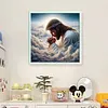 Praying Man - 11CT Stamped Cross Stitch - 40*40cm
