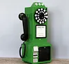 Decorative Telephones Model Retro Wall Mounted Phone Decoration Antique Vintage Rotary Dial Office Phone Ornament 
