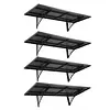 [US Local Warehouse] 4-Pack Heavy Duty Garage Wall Shelving 48.03x18.11x8.66in Garage Storage Rack Floating Shelves 1000 lbs Load Capacity for Power Tools Garden Supplies