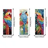 (US Local)3Pcs Special Shape Parrot 5D DIY Diamond Painting Bookmark with Pendants Craft Kit