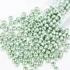 Cross Stitch Bead Embroidery Accessories 2.0mm Metallic Glass Round Beads DI Beads Suitable For 11ct Canvas Hairpin Bracelet Necklace Jewelry Accessories